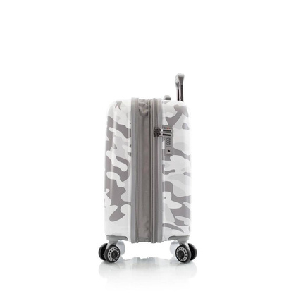 Heys White Camo biała średnia twarda walizka na kółkach