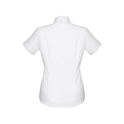 THC LONDON WOMEN WH. Damska koszula oxford z krótkim rękawem. Kolor biały