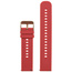 Pasek gumowy do zegarka U27 - czerwony/rosegold - 18mm