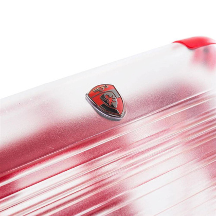 Heys X-Ray średnia czerwona transparentna walizka na kółkach