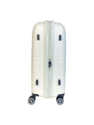 LYS Paris Salvador Średnia twarda biała walizka na kółkach 66 cm