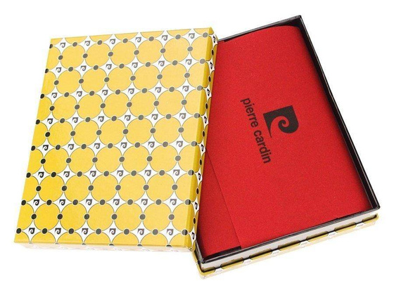 Duży portfel męski pionowy ze skóry naturalnej z metalowym logo