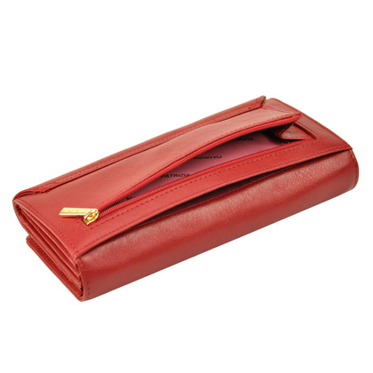 Portfel damski skórzany PELLUCCI IT-102 RFID czerwony