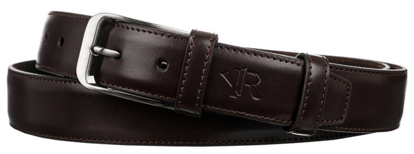 Waski pasek meski handmade ze skory naturalnej licowej