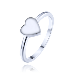 MINET Elegancki srebrny pierścionek z sercem wielkość 14