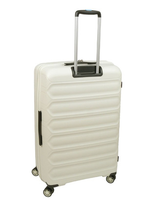 Walizka DIELLE 100 4k 76cm duża biała PP z poszerzeniem