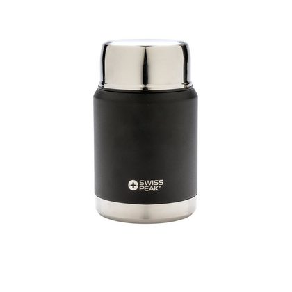 Miedziany próżniowy pojemnik na żywność Swiss Peak Elite Czarny