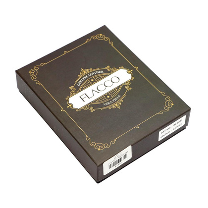 Portfel męski skórzany PELLUCCI IN-1041 Czarny / Popiel