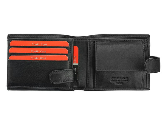 Pierre Cardin Nieduży skórzany portfel męski