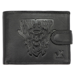 Portfel męski skórzany TCC 5600B-2 RFID Czarny