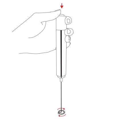 Spieniacz do mleka elektryczny mieszadełko ubijacz piany ręczny mikser do kawy cappucino