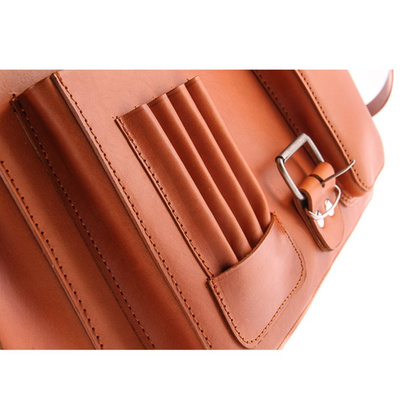 TECZKA SKÓRZANA 3W1 KEMER VOOC Vintage P13 BRĄZOWA