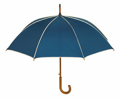 Automatyczny parasol WALTZ, beżowy, granatowy