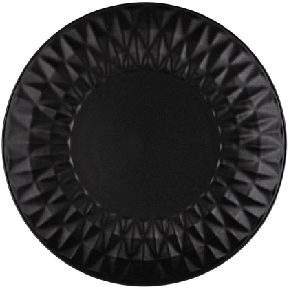 Talerz ceramiczny czarny deserowy płytki SOHO CLASSIC 20 cm