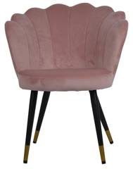 Fotel muszla jasno różowe