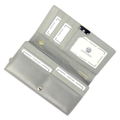 Portfel damski skórzany PELLUCCI GS-106 popiel