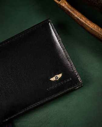 Skorzany portfel meski bez zapiecia zewnetrznego