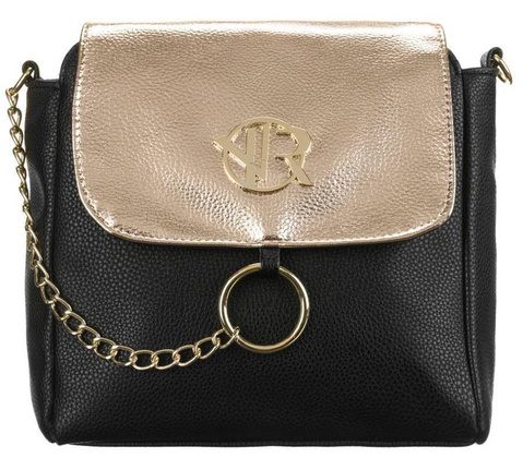 Prostokątna listonoszka ze złotym łańcuchem