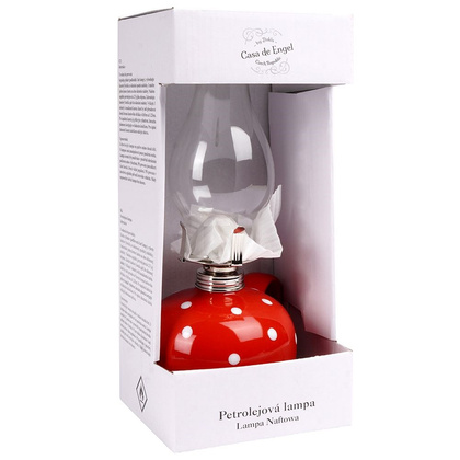 Lampa naftowa ceramiczna 28,5 cm 530 ml