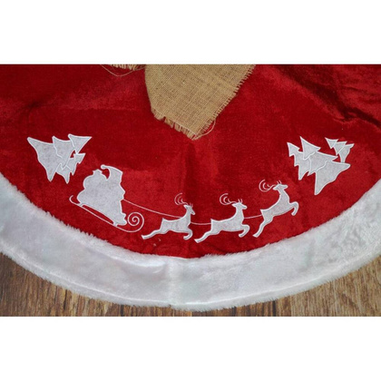 Osłona na stojak pod choinkę śr. 100 cm zdobiona