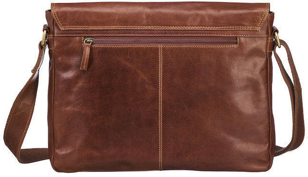 Skórzana torba, aktówka Brązowa