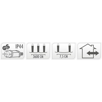 LAMPKI CHOINKOWE ŁAŃCUCH ŚWIETLNY 480 LED CIEPŁY BIAŁY PRZEŹROCZYSTY PRZEWÓD