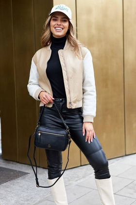 Stylowa listonoszka damska ze skóry ekologicznej