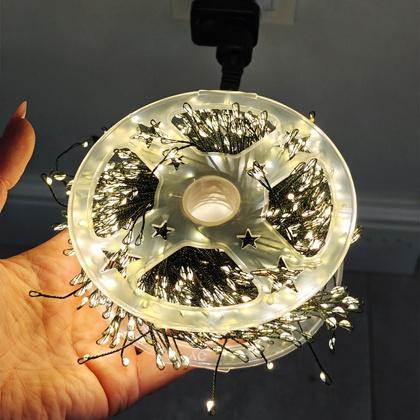 Zewnętrzne/wewnętrzne lampki choinkowe ryż 900 LED 27m, barwa ciepłe białe LAMP58CB