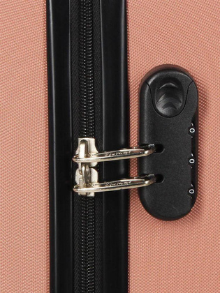 LYS Paris Cali Mała twarda różowa walizka kabinowa na kółkach 55 cm