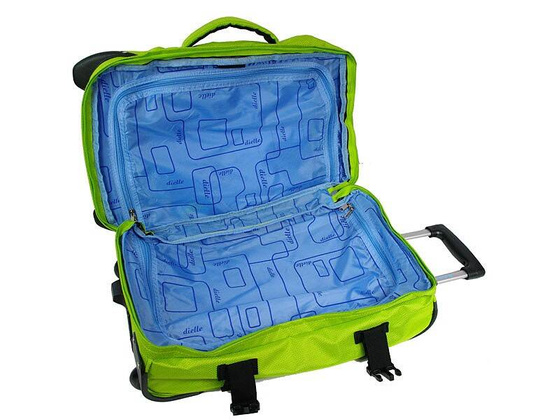 Torba podróżna na kołach DIELLE Zielona