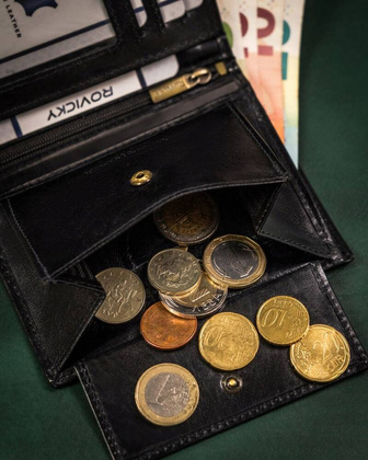 Duzy skorzany portfel meski bez zapiecia