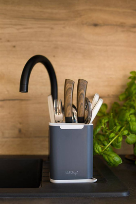 Ociekacz na sztućce Livio Duo szary 25622