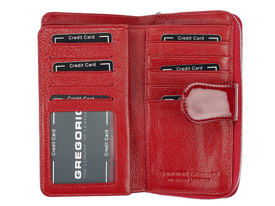 Portfel damski skórzany PELLUCCI PT-116 popiel