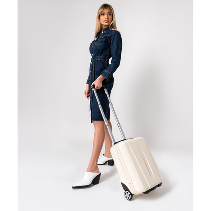 Mała kabinowa walizka PUCCINI PARIS ABS03D 0 Biała