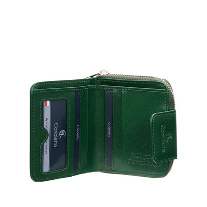 Skórzany portfel damski Canaletto z naturalnej skóry licowej - elegancki i wszechstronny PD1023s31GR RFID