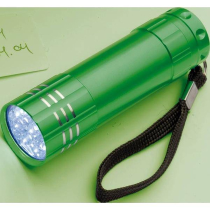 Latarka 9 LED MONTARGIS Zielona