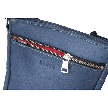 Torebka damska skórzana KEMER S6 Granatowa - min. zamówienie 20 / 50 / 100 szt.