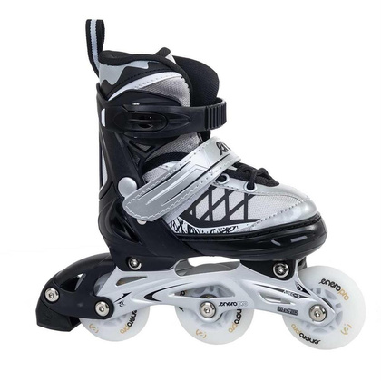 Łyżworolki - wrotki - łyżwy 4 w 1 ENERO PRO LED 26 - 29 szare