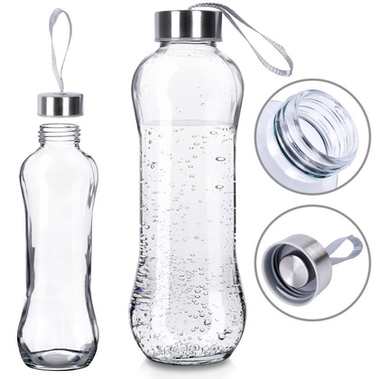 Butelka szklana na wodę sok lemoniadę smoothie koktajl 0,6 l