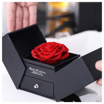 Pudełeczko Walentynkowe na biżuterię Wieczna Róża PDOZ17CZ