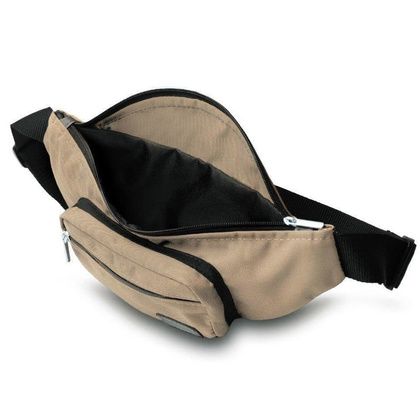 Materiałowa saszetka biodrowa KEMER SOLIER SN03 Beżowa - min. zamówienie 20 / 50 / 100 szt.