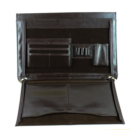 537 Teczka skórzana elegant - czarny KEMER