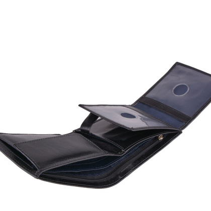 Portfel męski skórzany KEMER M31 Czarny - min. zamówienie 20 / 50 / 100 szt.