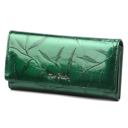 Duży skórzany portfel damski Pierre Cardin