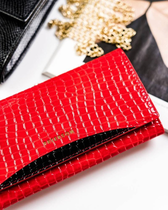 Duży, skórzany portfel damski z systemem rfid