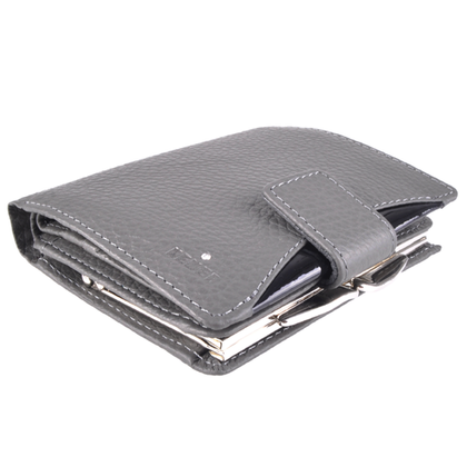 Portfel damski skórzany KEMER D29 Szary - min. zamówienie 20 / 50 / 100 szt.