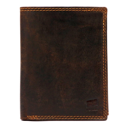 Portfel męski skórzany PELLUCCI UGLE N4 brązowy