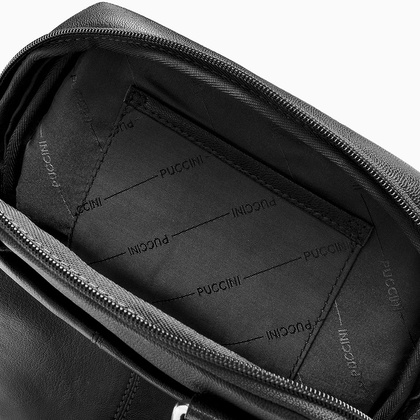 Torba na ramię skórzana PUCCINI COMO CO1924 1 Czarna