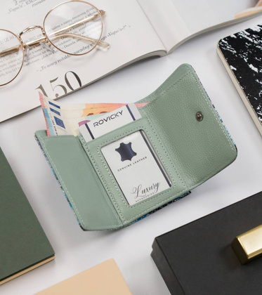 Portmonetka damska z wężowym wzorem — Lorenti