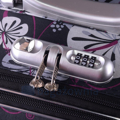 Zestaw Mała walizka PELLUCCI RGL 773 S + Kuferek S Czarno szary